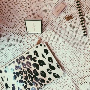 ♠️KATE SPADE NEW YORK: Pencil Pouch Leopard Print